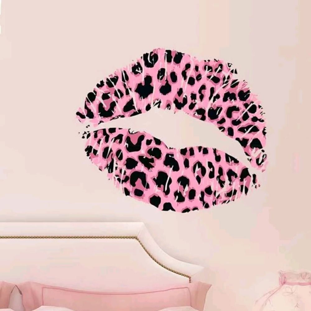 Leopard Print Lips Wall sticker - Picture 3 of 4